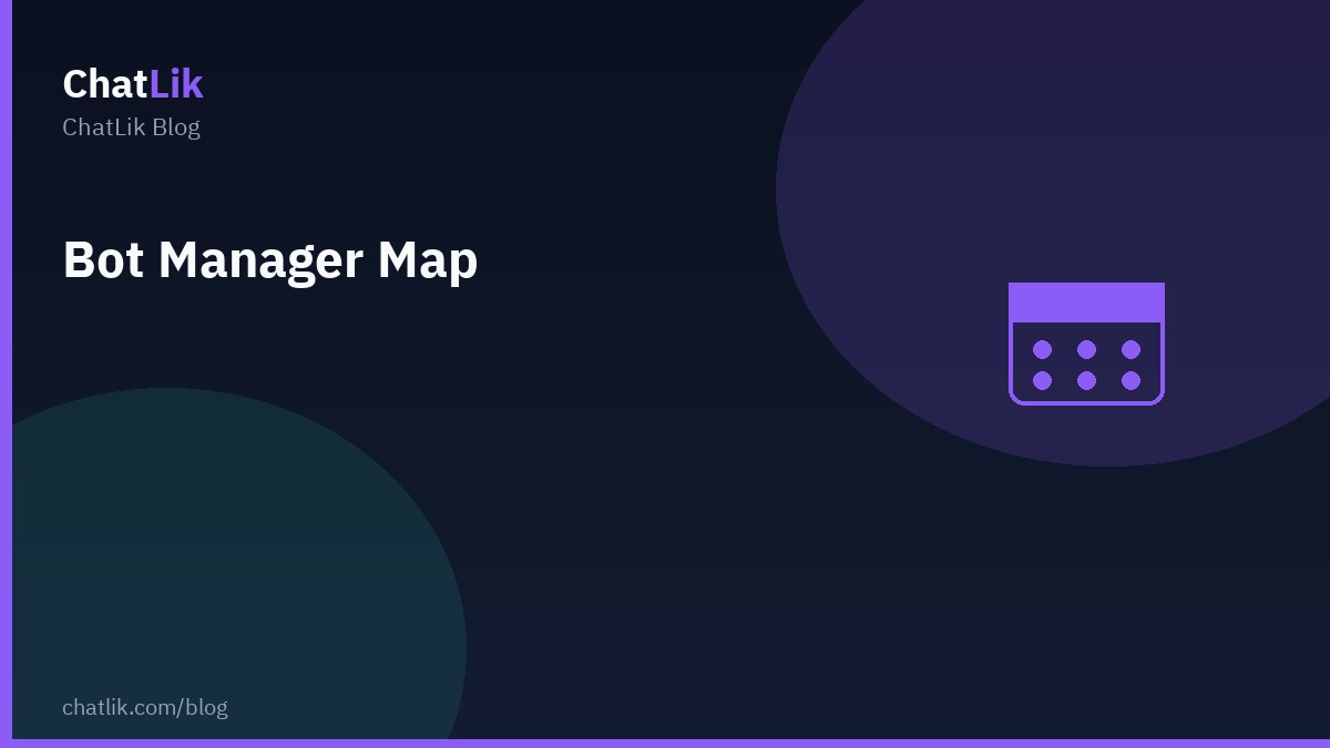 Facebook Bot Manager Map — every card and opened panel