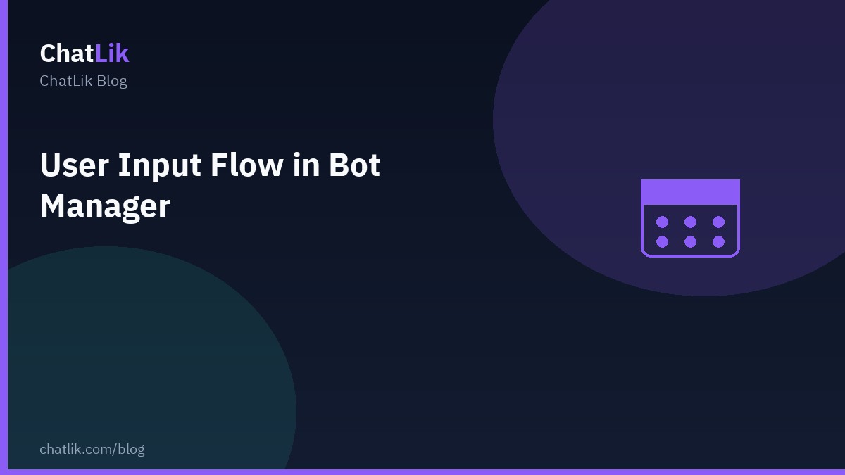 User Input Flow — collect subscriber data