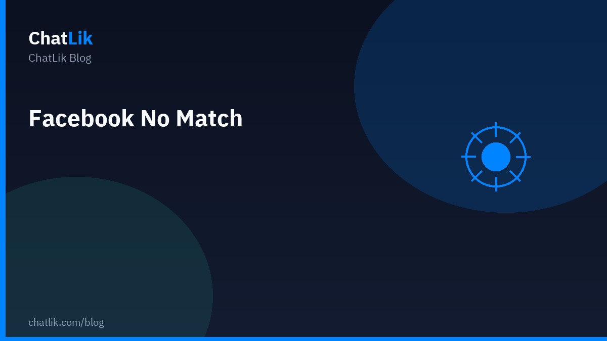 Set Facebook No Match Reply