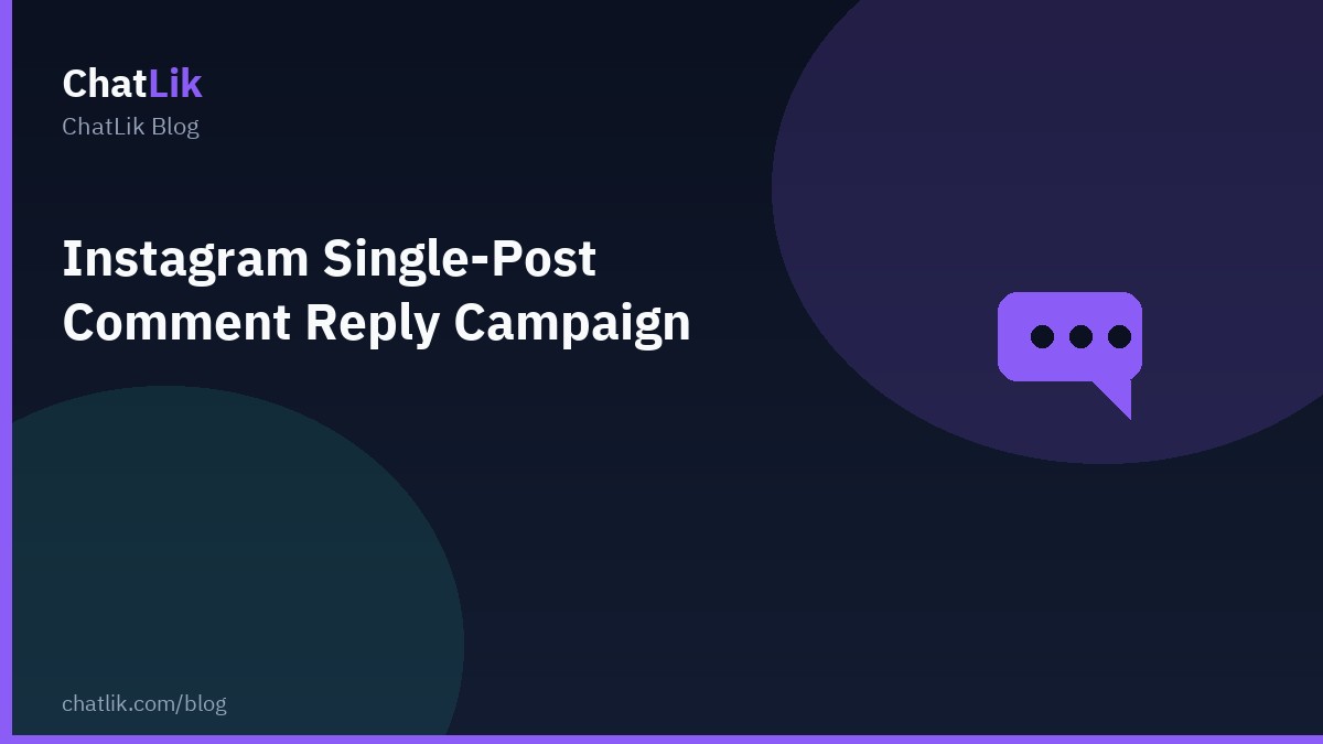 Instagram Single-Post Comment Reply