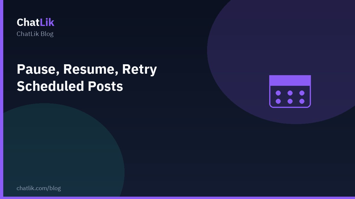 Pause, resume, and retry scheduled campaigns