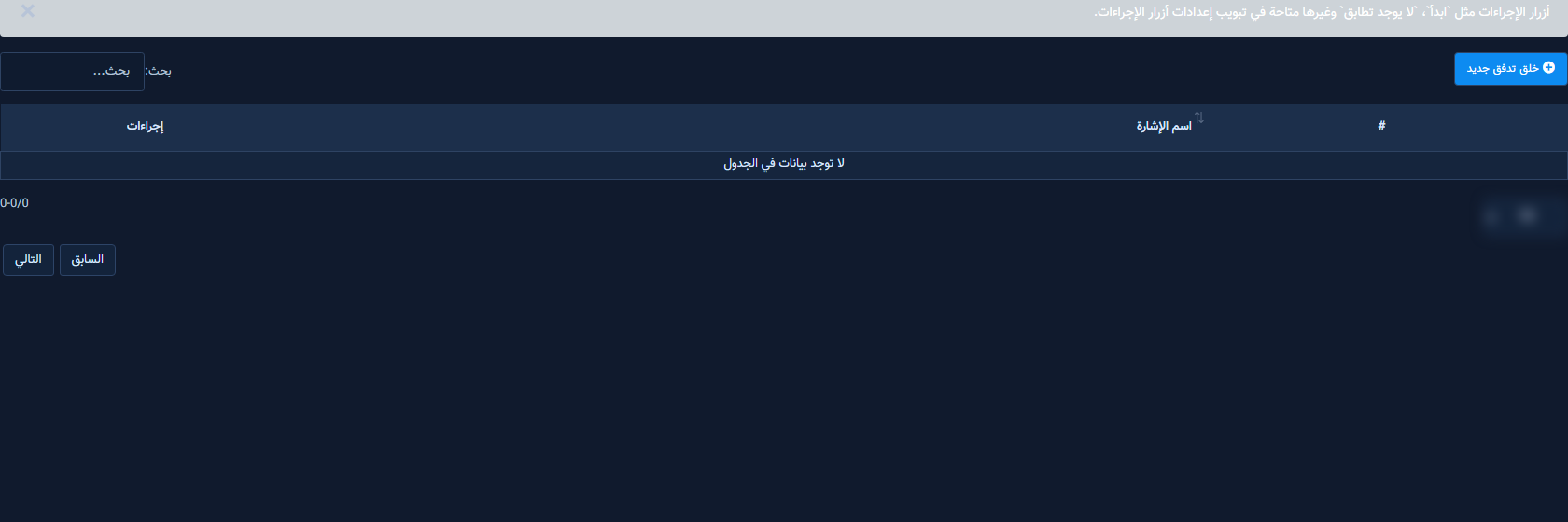 داخل رد بوت: قائمة التدفقات وخلق تدفق جديد