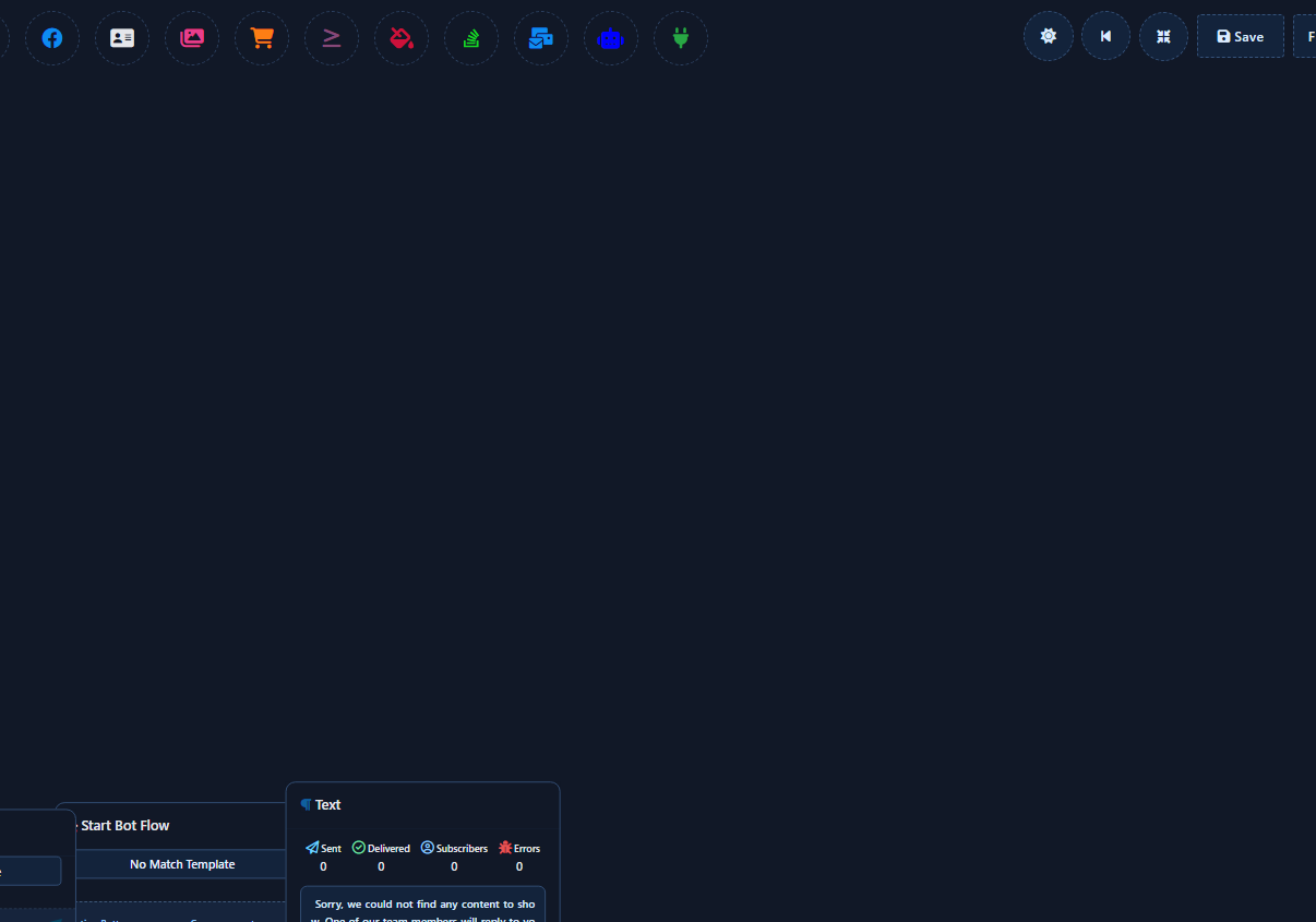 Visual Flow open on No Match Template