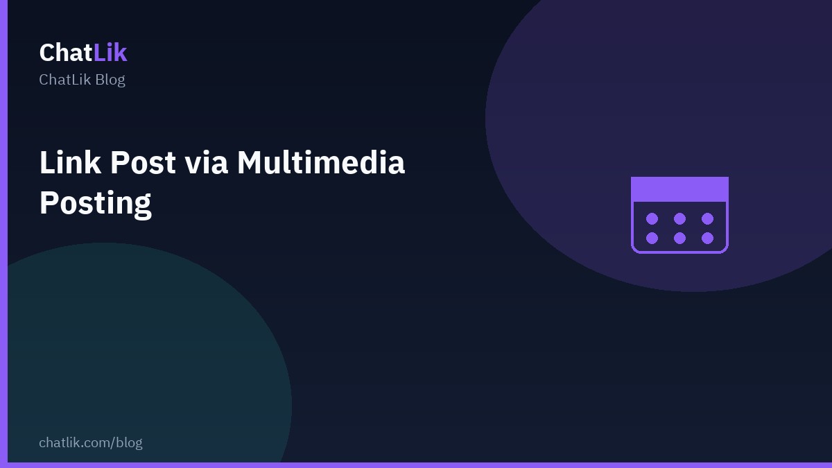 Link Post via Multimedia Posting