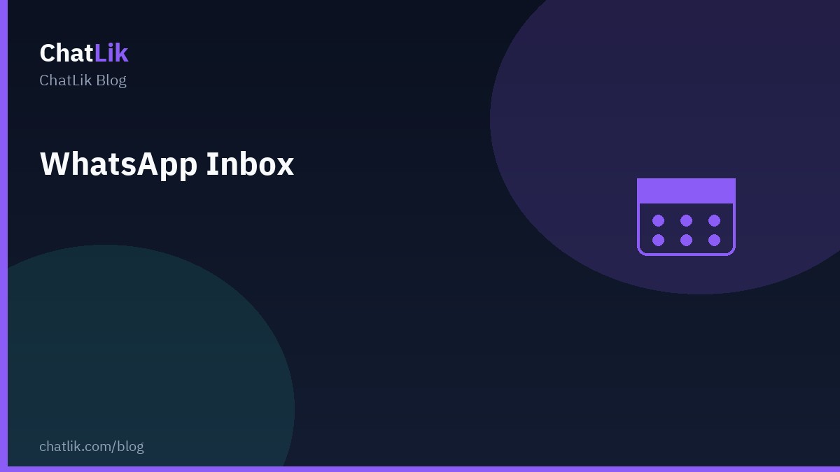 WhatsApp Inbox — filters and human reply