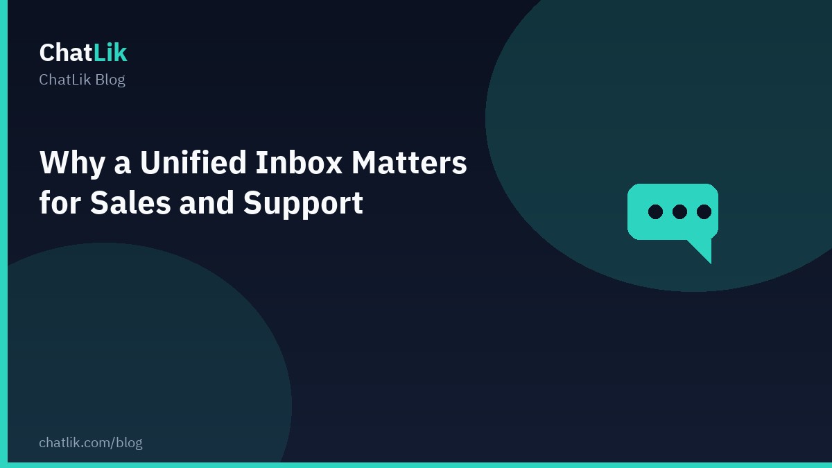 Why a Unified Inbox Matters for Sales and Support